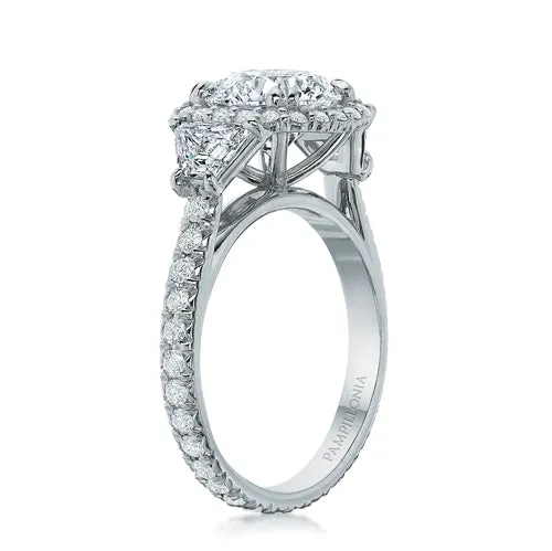 Savannah Diamond Three-Stone Halo