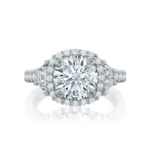 Savannah Diamond Three-Stone Halo