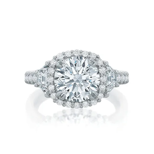 Savannah Diamond Three-Stone Halo