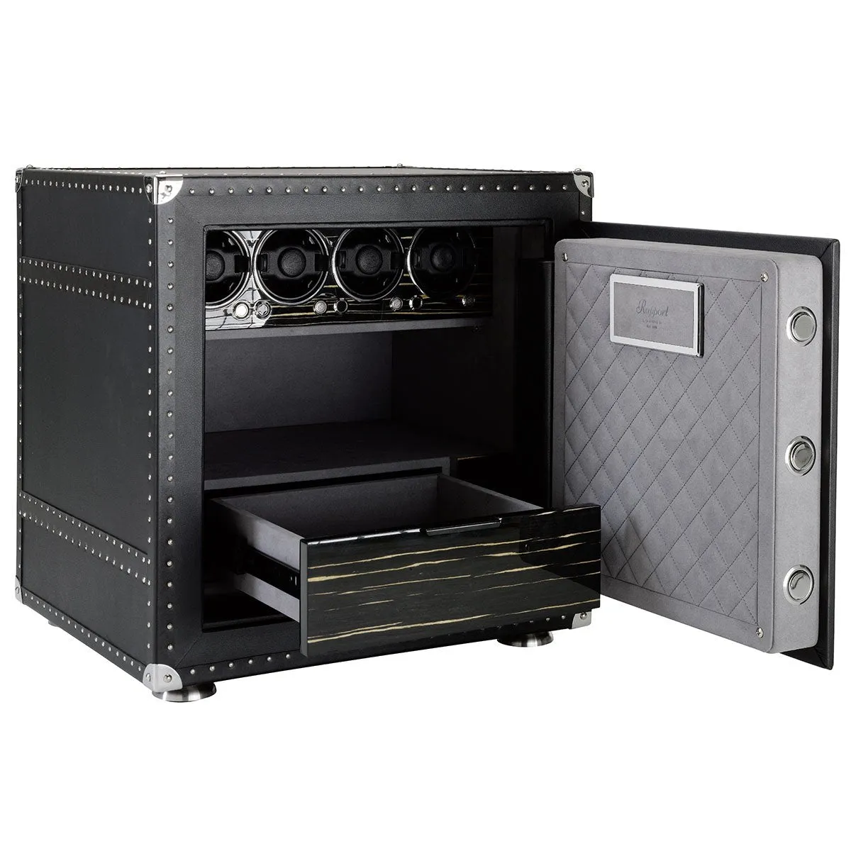 Savoy Quad Watch Winder Safe