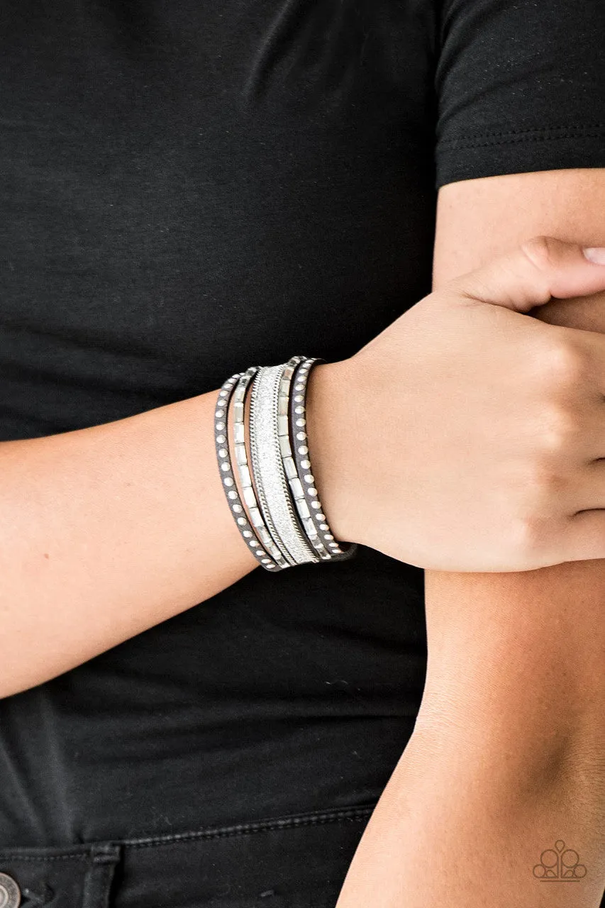 Seize the Sass Silver Paparazzi Bracelet