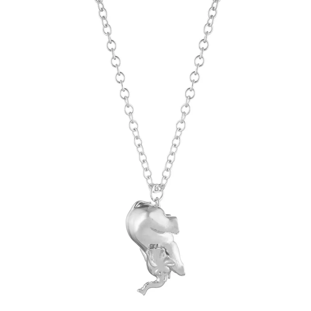 Selous Sterling Silver Elephant Pendant Necklace