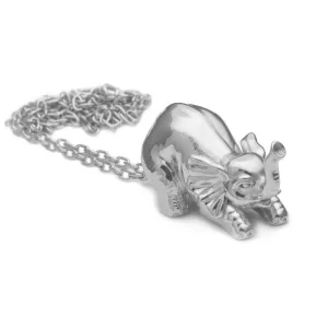Selous Sterling Silver Elephant Pendant Necklace