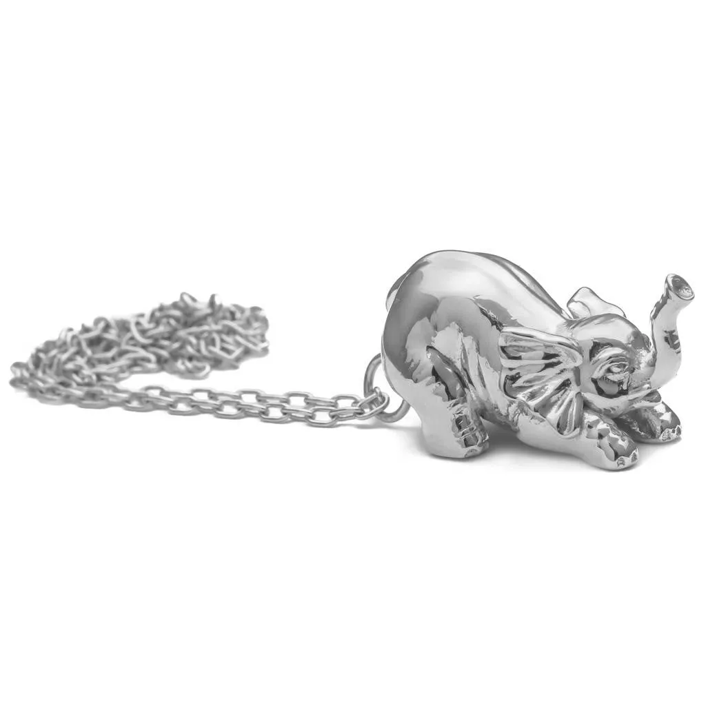 Selous Sterling Silver Elephant Pendant Necklace