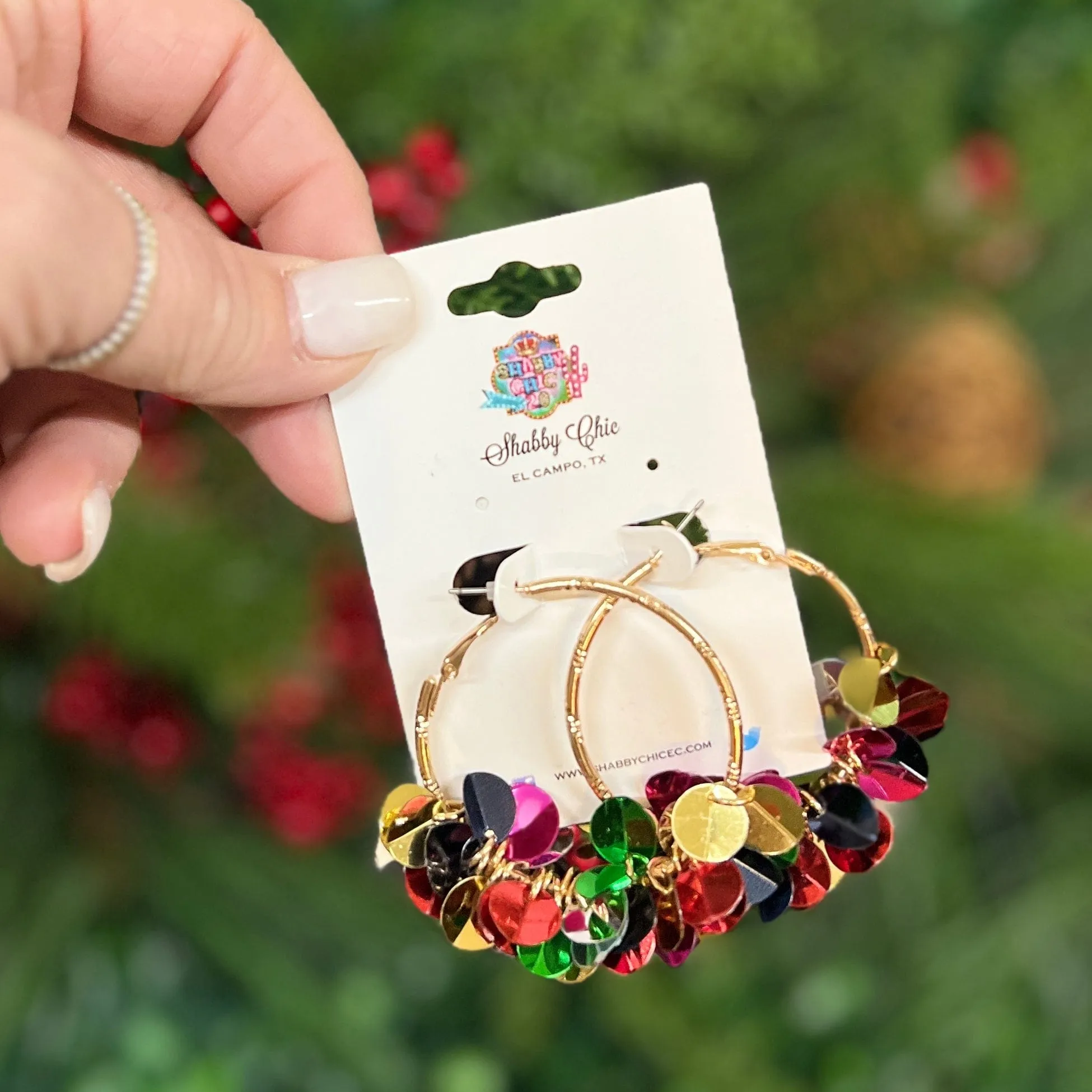 Sequin Spangle Earrings