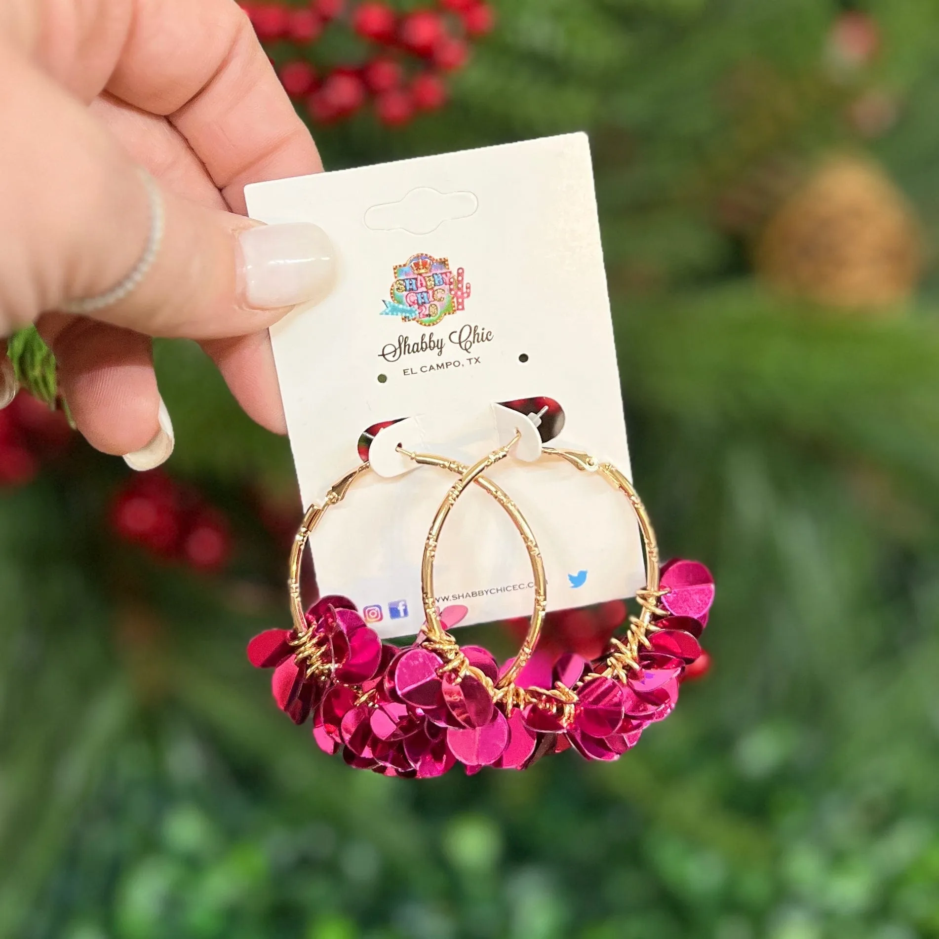 Sequin Spangle Earrings