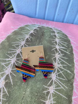 Serape Texas Earrings