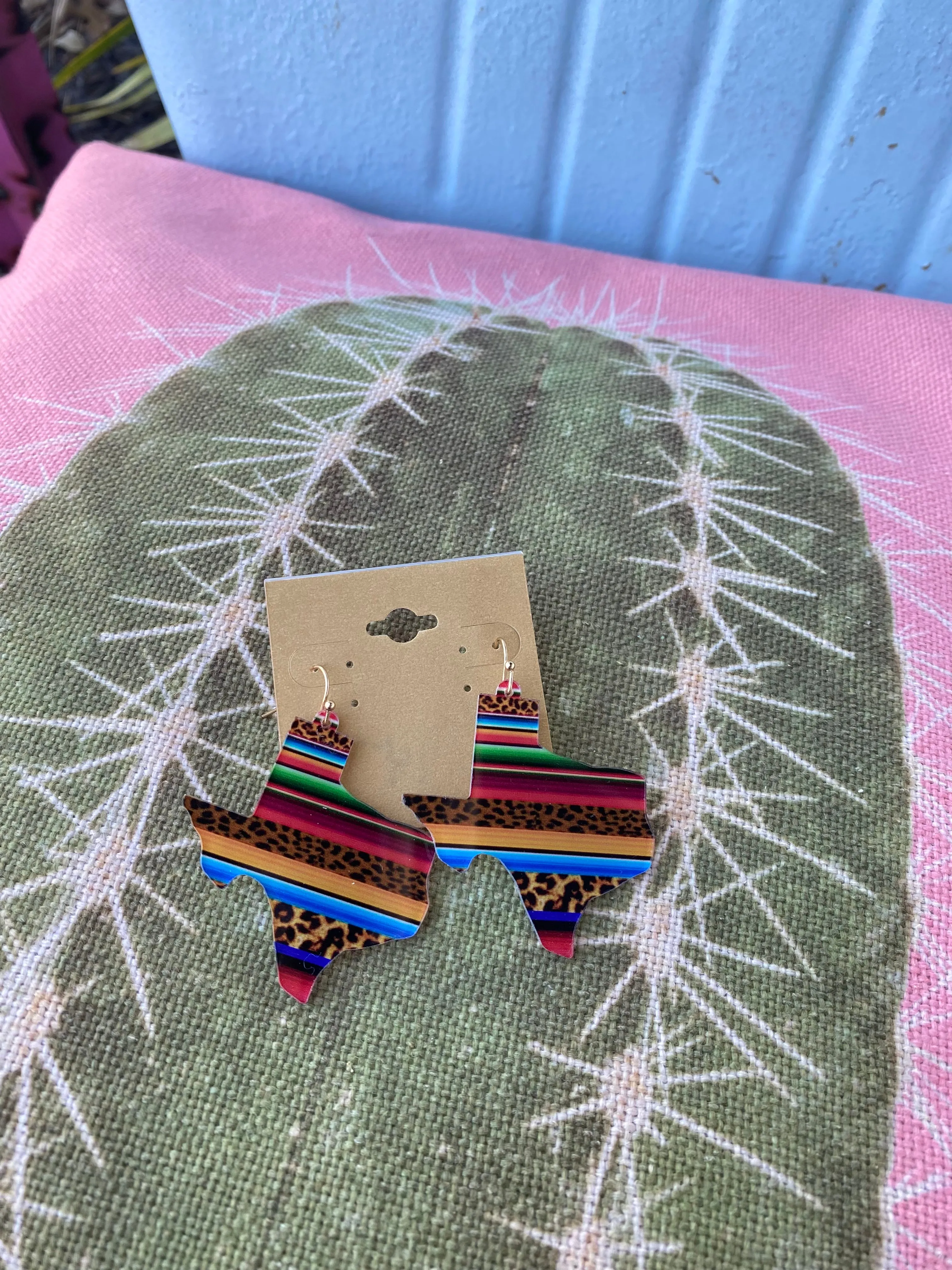 Serape Texas Earrings