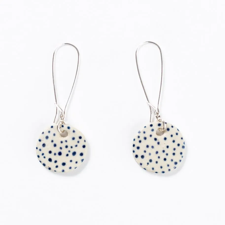 SHIBORI ROUND EARRINGS