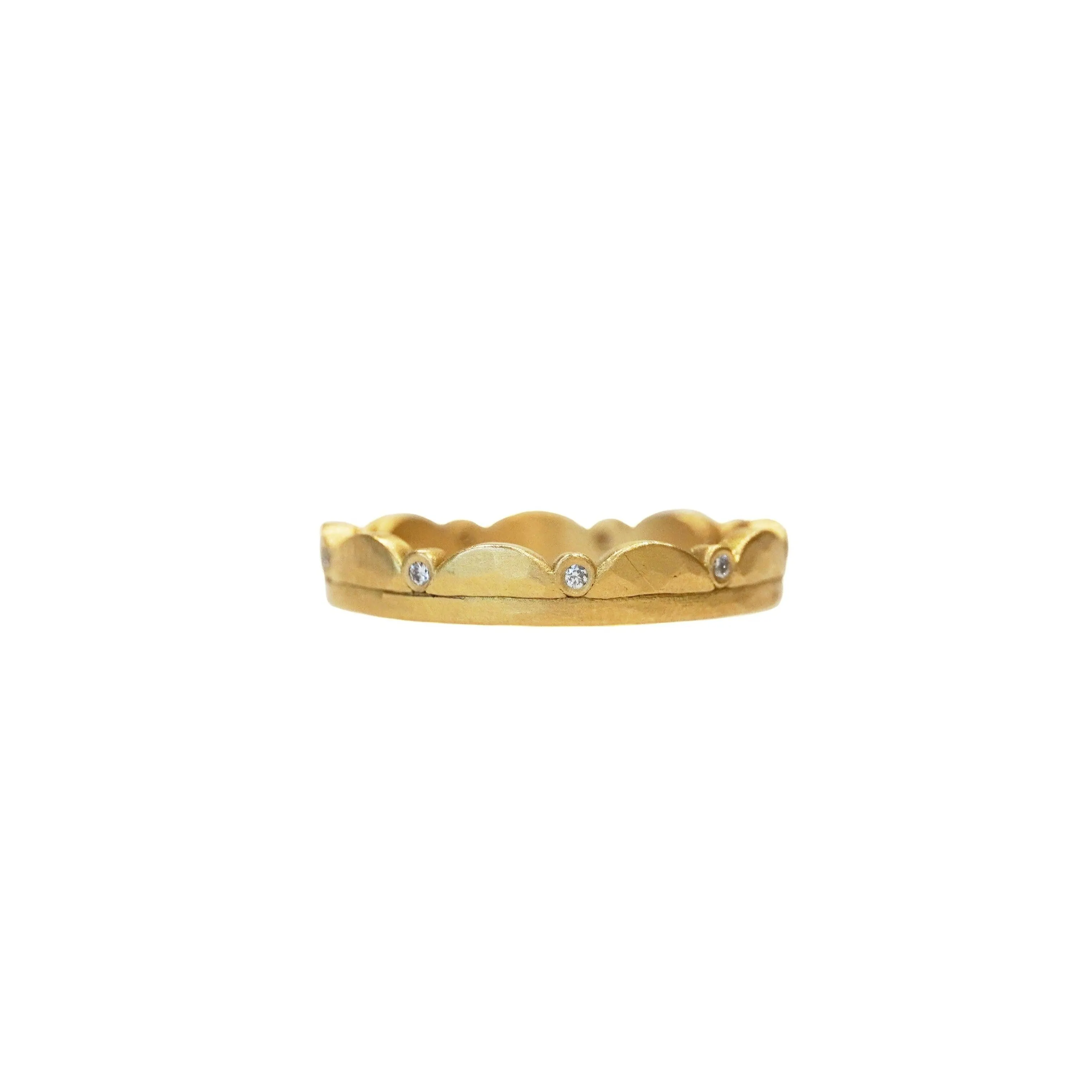 Side Scallop Diamond Band