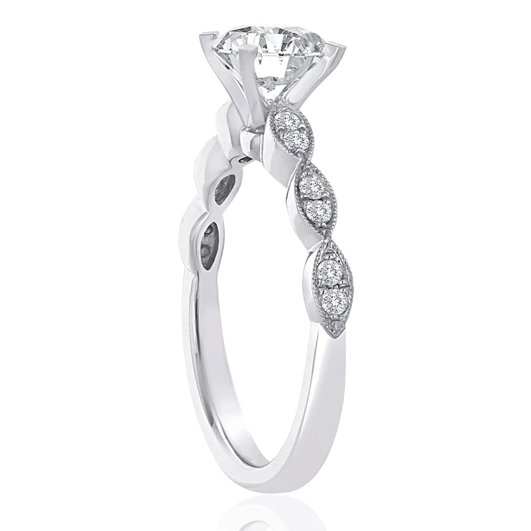 Signature Pave Diamond Engagement Ring