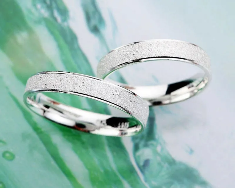 Silver 925 Wedding Band Ring for Woman Men Sterling Jewelry