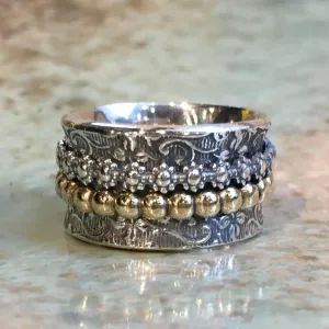 Silver Brass Spinner Ring - This Must Be Love.