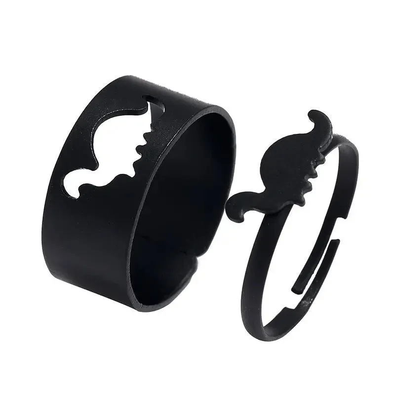 Silver Color Butterfly Rings For Women Men Lover Couple Ring Set Friendship Engagement Wedding Band Open Ring