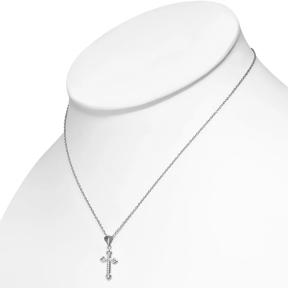 Silver Cross Jewelry Set