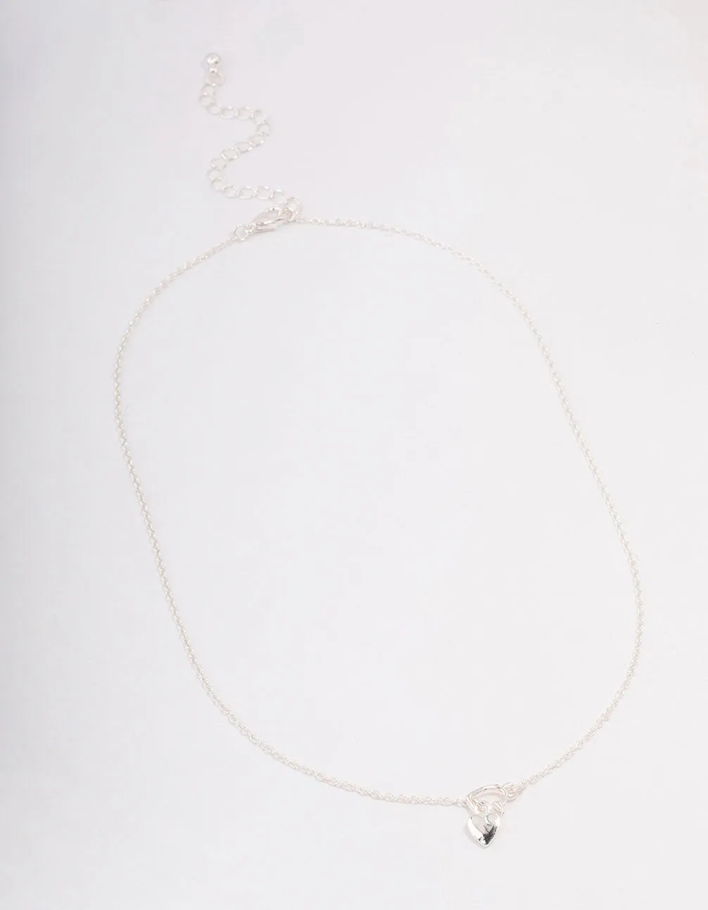 Silver Heart Threaded Necklace