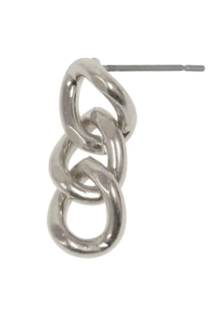 Silver Link Earrings