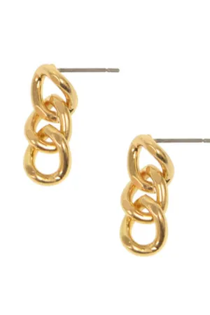 Silver Link Earrings