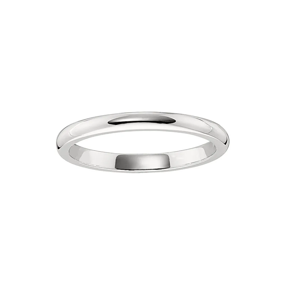 Simple Gold Band - 1.8MM Half Round