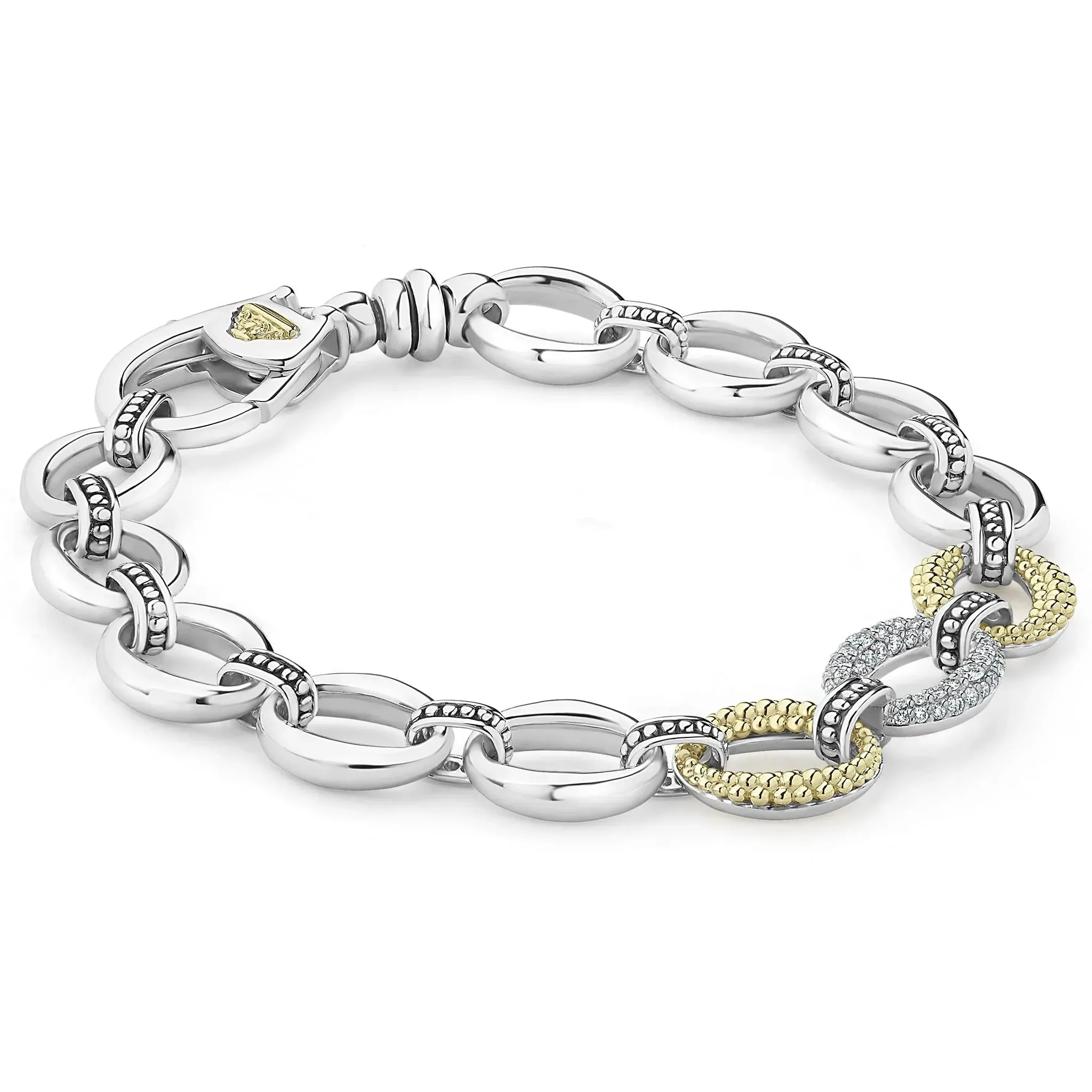 Single Station Diamond Link Bracelet
