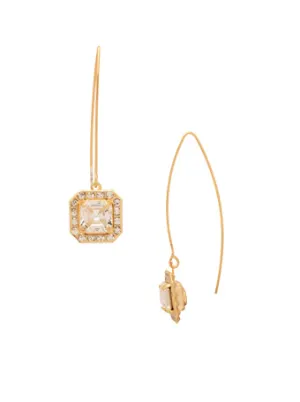 Sorrelli Autumn Dangle Earrings - Bright Gold Crystal