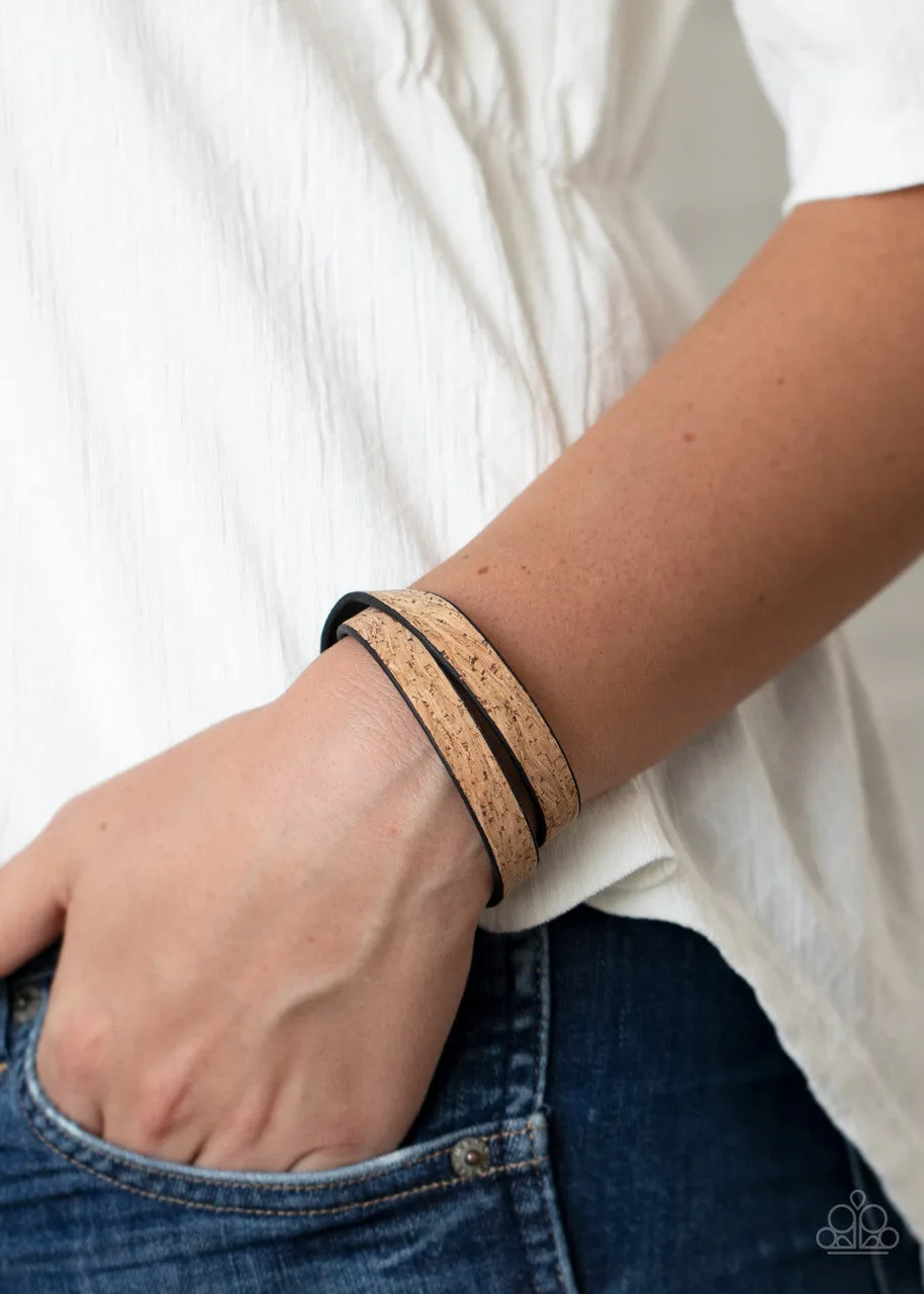 Space Warp Brown Paparazzi Bracelet
