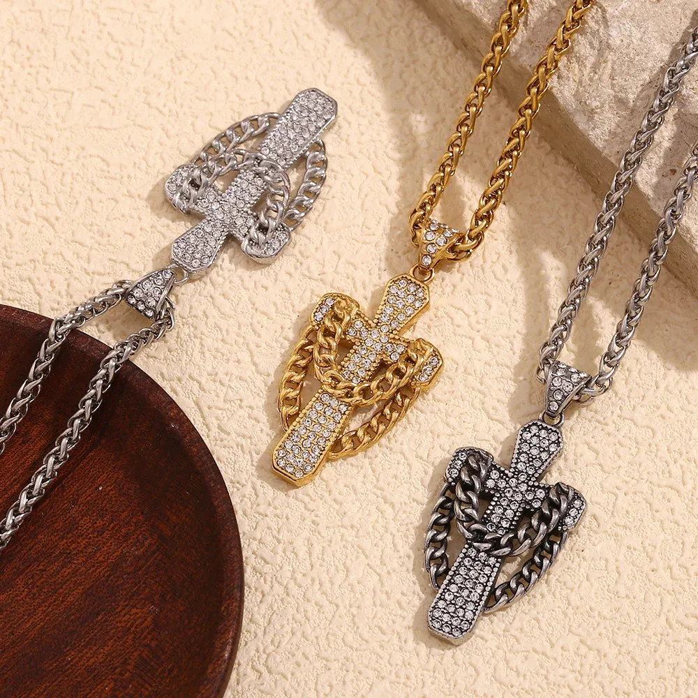 Sparkling Cross necklace