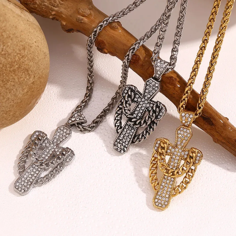 Sparkling Cross necklace