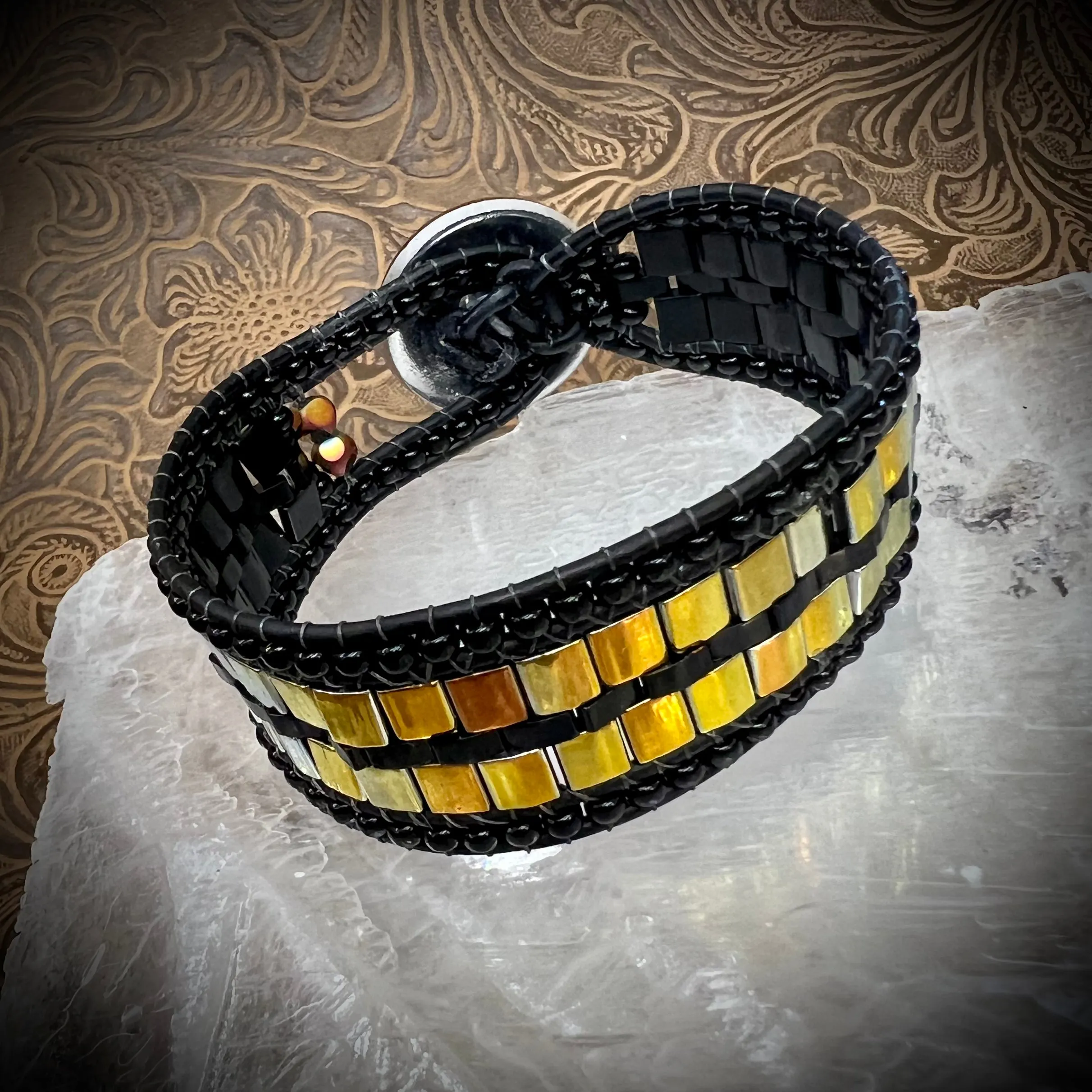 Sparkly Sunset Gold cuff