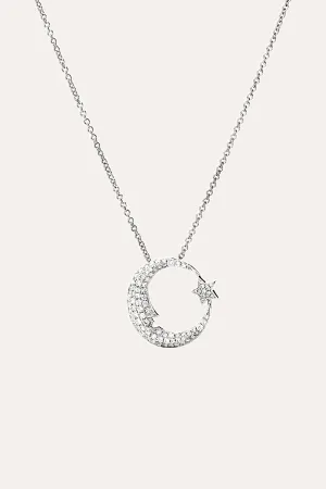 Star Moon Necklace (Silver)