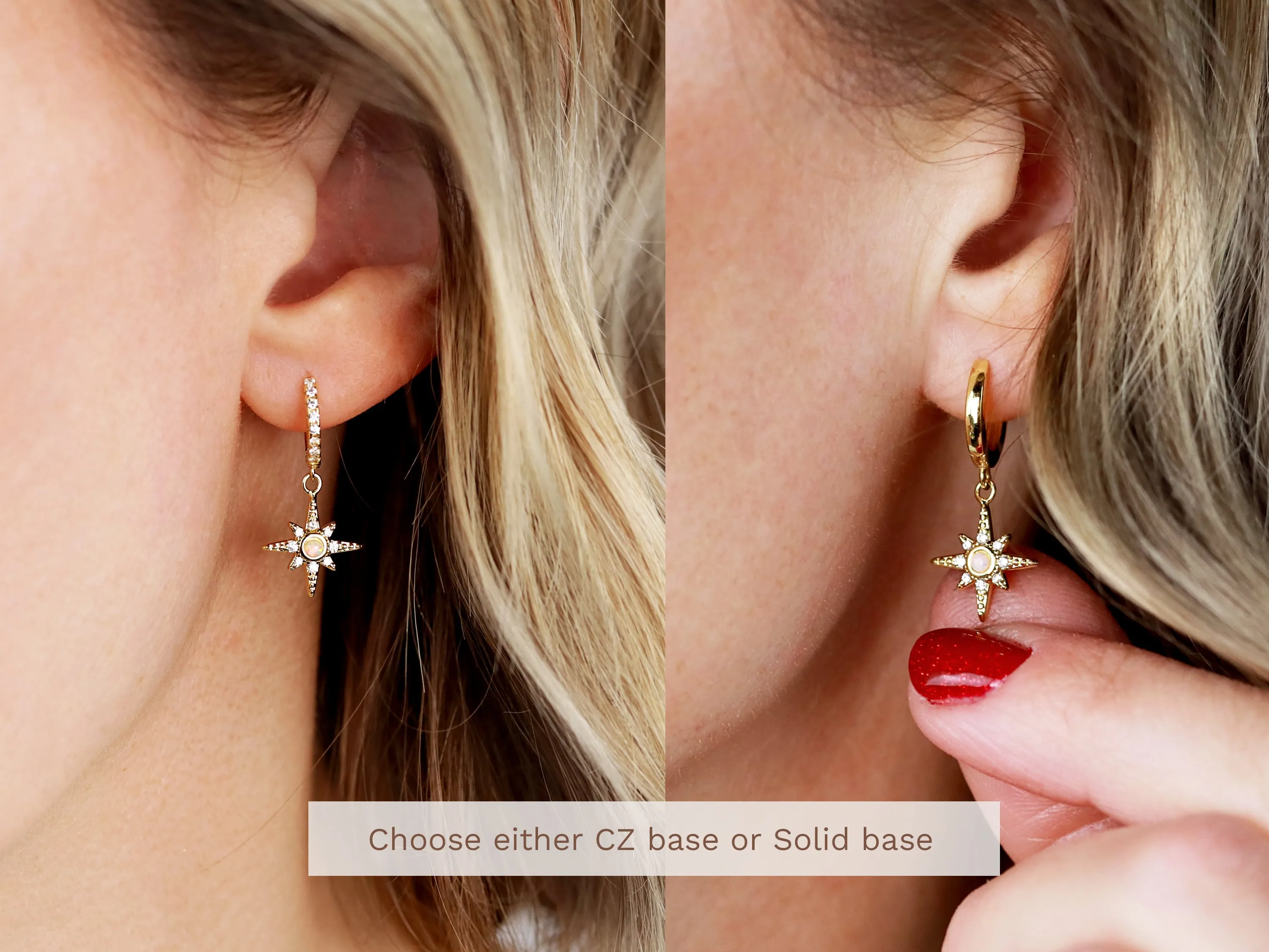 Starburst Huggie Earrings