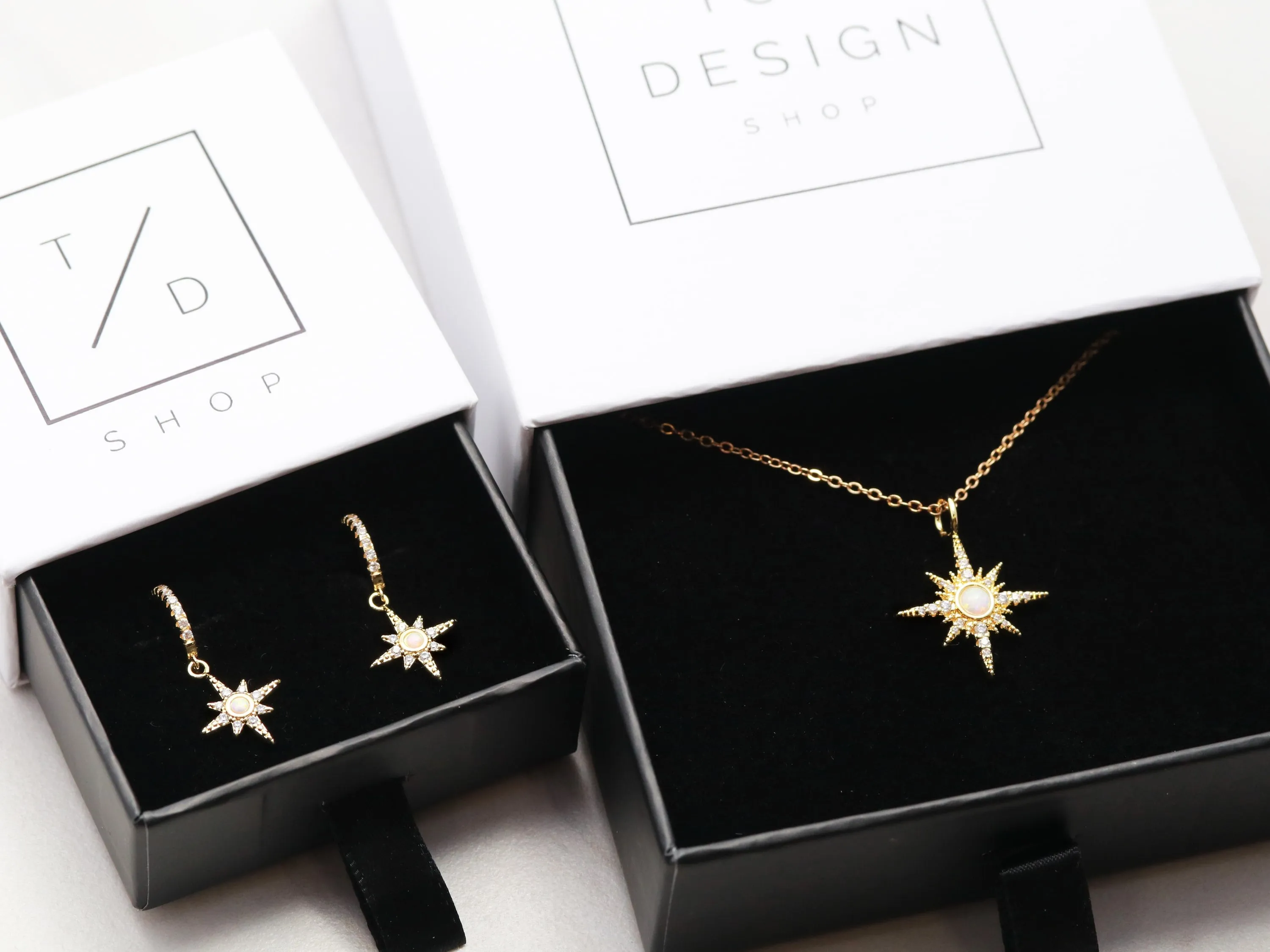 Starburst Huggie Earrings