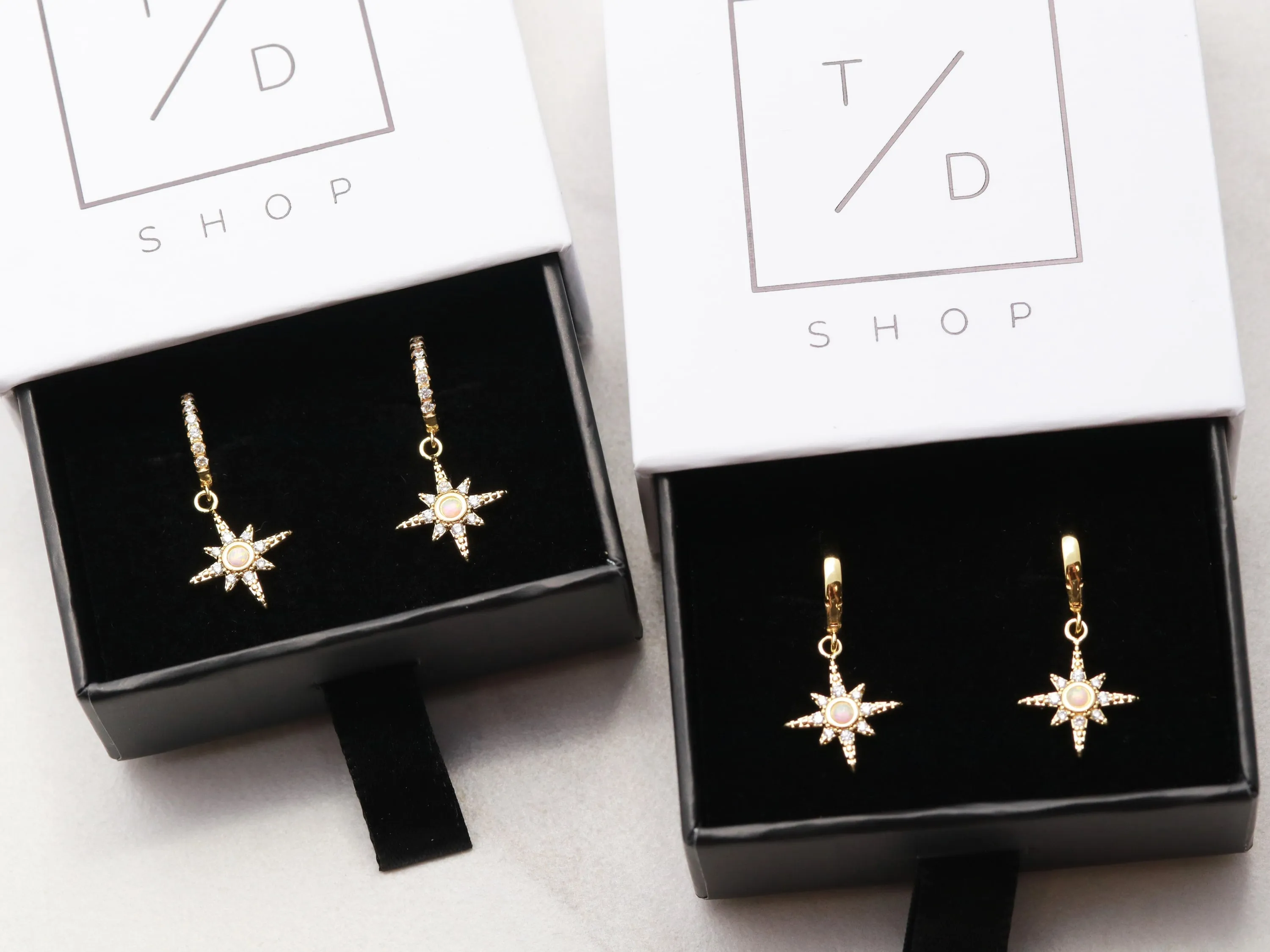 Starburst Huggie Earrings