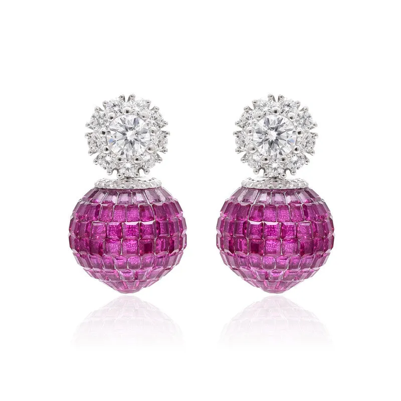 Statement Invisible Drop Earring