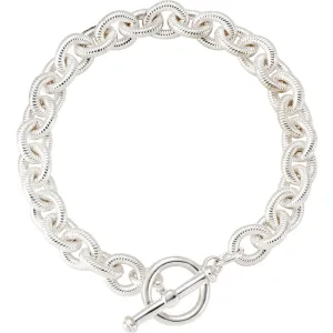 Sterling Silver 10 mm Fancy Curb Link Bracelet