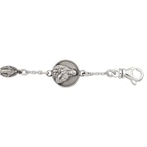Sterling Silver (4.5mm) Rosary Bracelet 7.25"