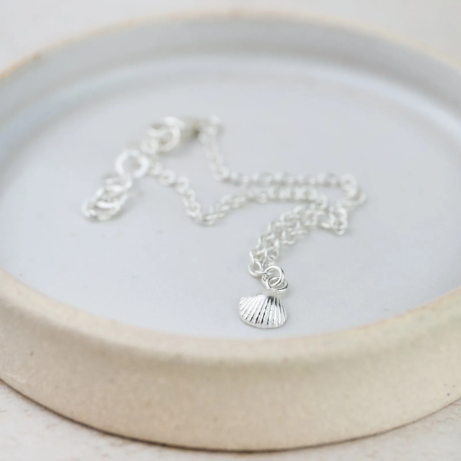 Sterling Silver Cornish Shell Bracelet