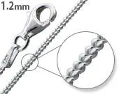 Sterling Silver Curb Chains 1.2MM