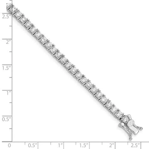 Sterling Silver CZ Tennis Bracelet 7"