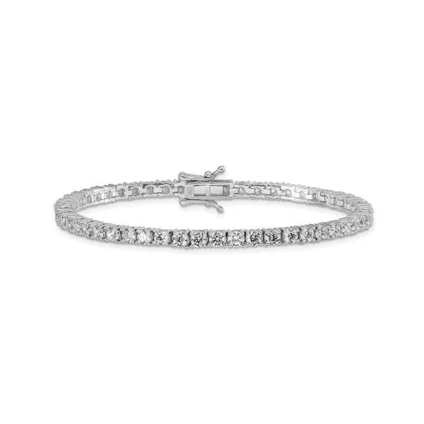 Sterling Silver CZ Tennis Bracelet 7"