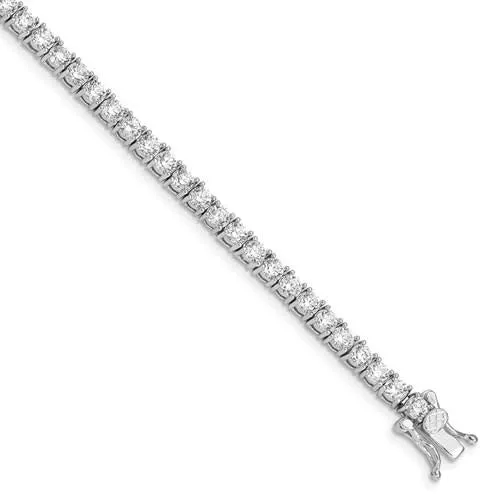 Sterling Silver CZ Tennis Bracelet 7"