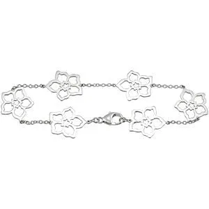 Sterling Silver Forget Me Not Bracelet