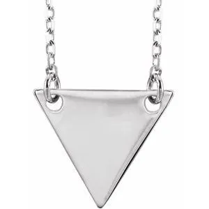 Sterling Silver Geometric 18" Necklace