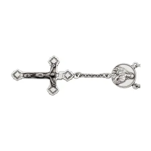 Sterling Silver Hand Held Rosary Bracelet Rosary Bracelet 7.25"