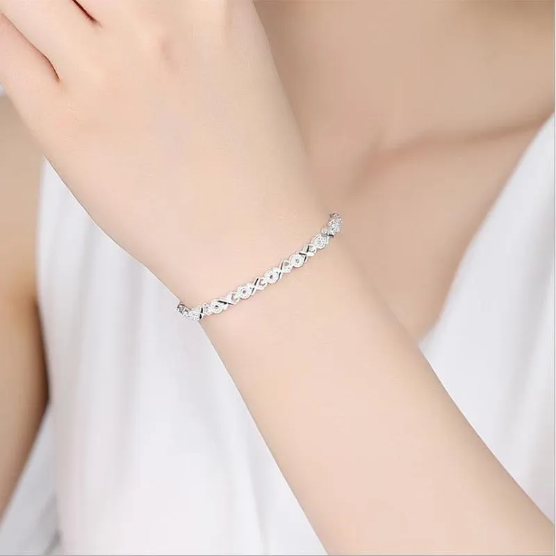 Sterling Silver Hugs and Kisses Bracelets