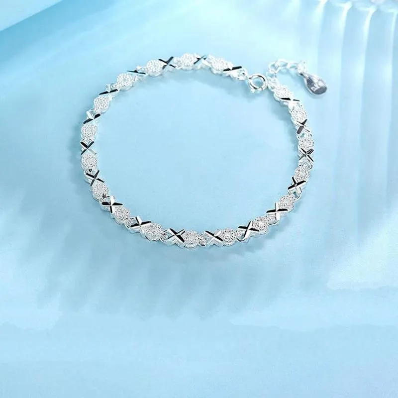 Sterling Silver Hugs and Kisses Bracelets