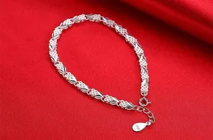 Sterling Silver Hugs and Kisses Bracelets
