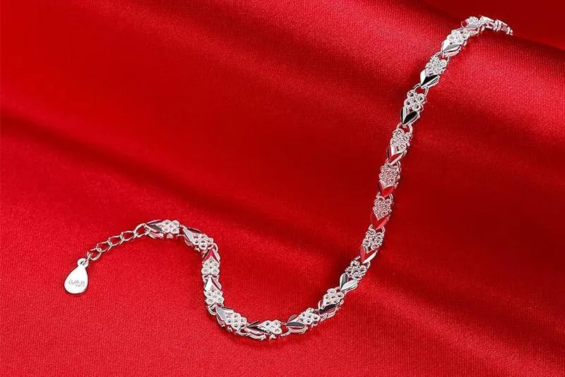 Sterling Silver Hugs and Kisses Bracelets