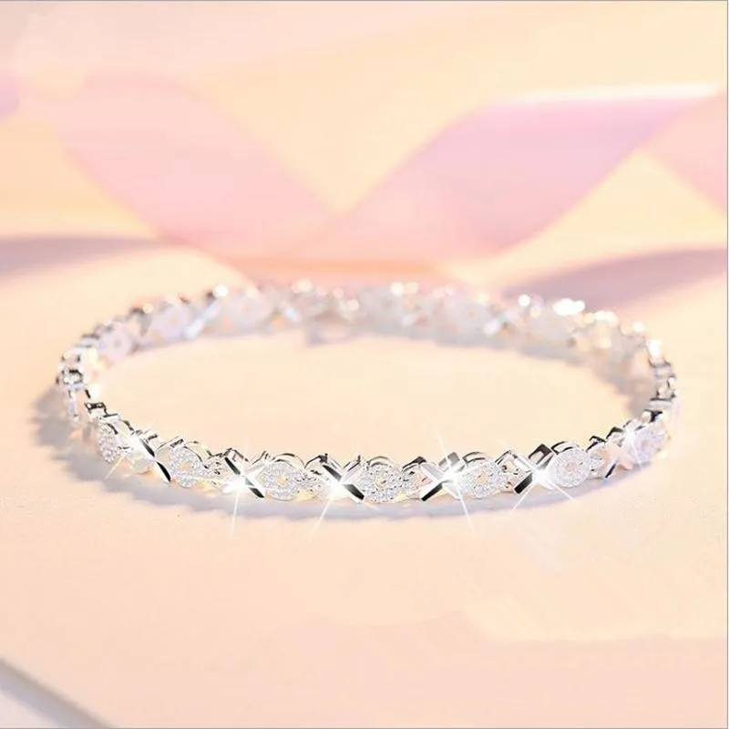 Sterling Silver Hugs and Kisses Bracelets