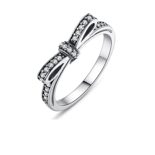 Sterling Silver oxidised Bow Ring